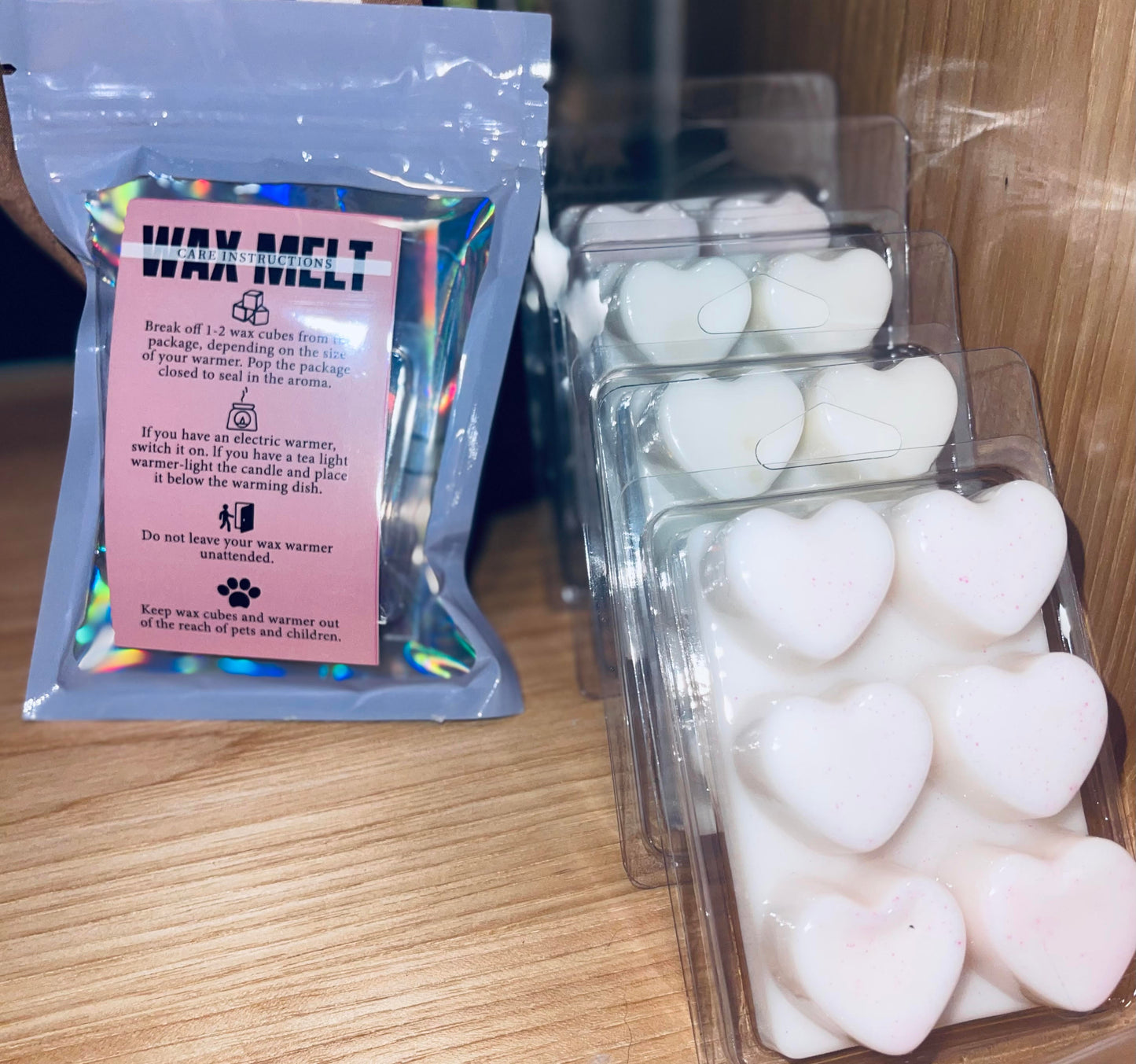 Handcrafted Coconut Wax Melts - Heart and Paw Shaped